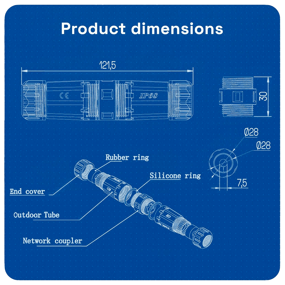 CON-RJ45-GLAND-W-BLACK - 6