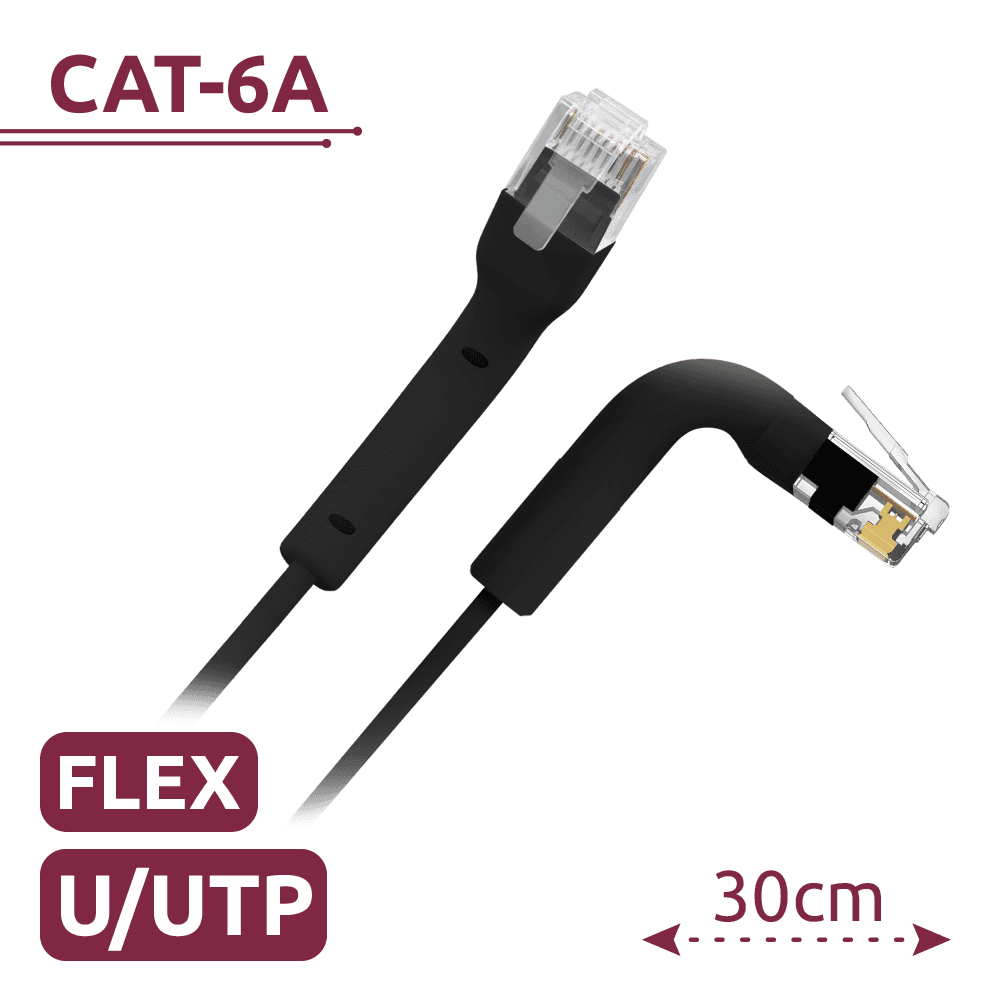 UTP6A-FLEX-03BK
