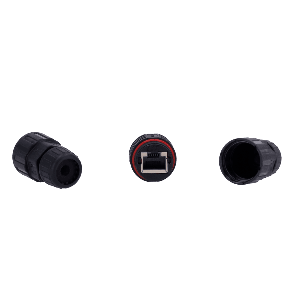 CON-RJ45-GLAND-W-BLACK